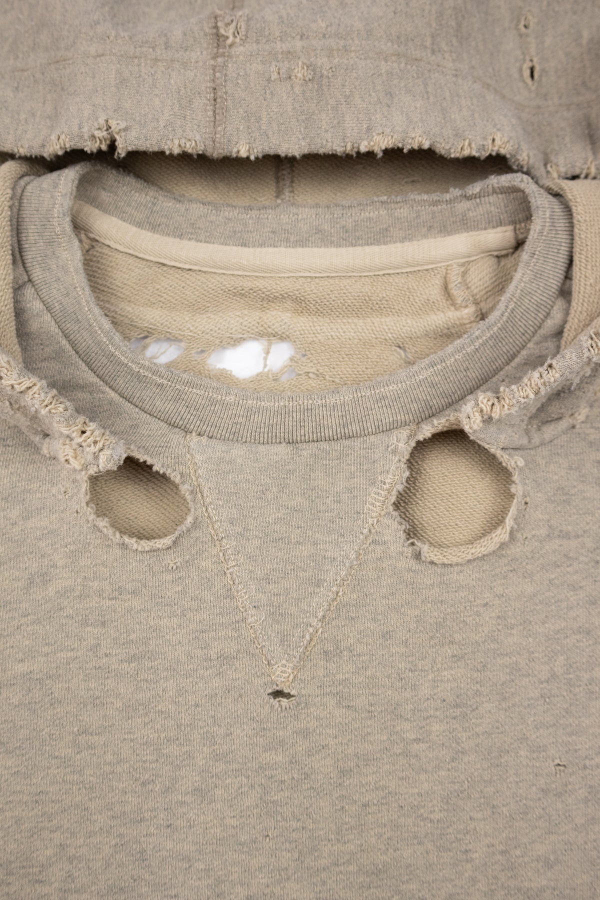 Boxing After-Hood Destroyed Sweatshirt