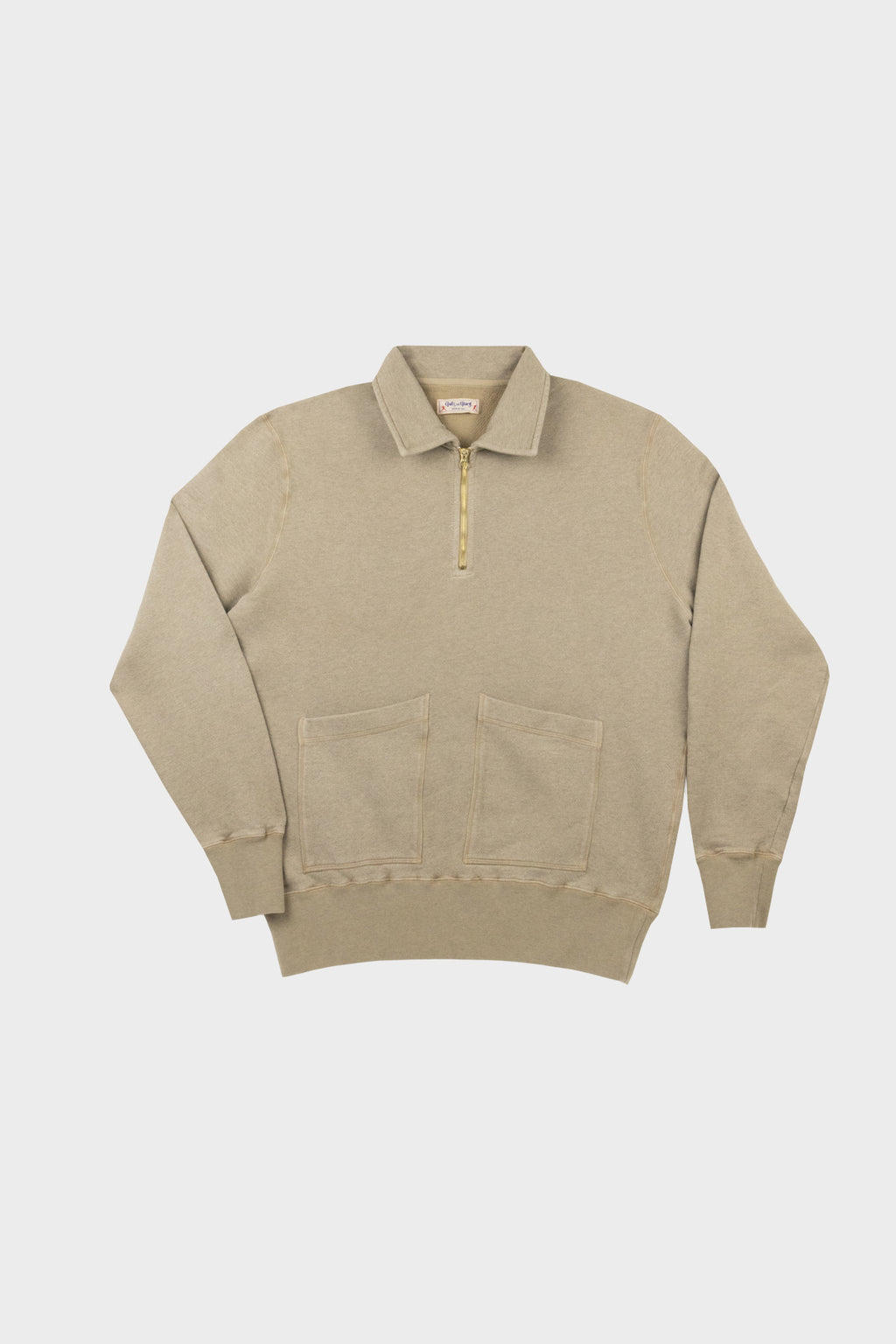 MELTON Crewneck Squared Pockets