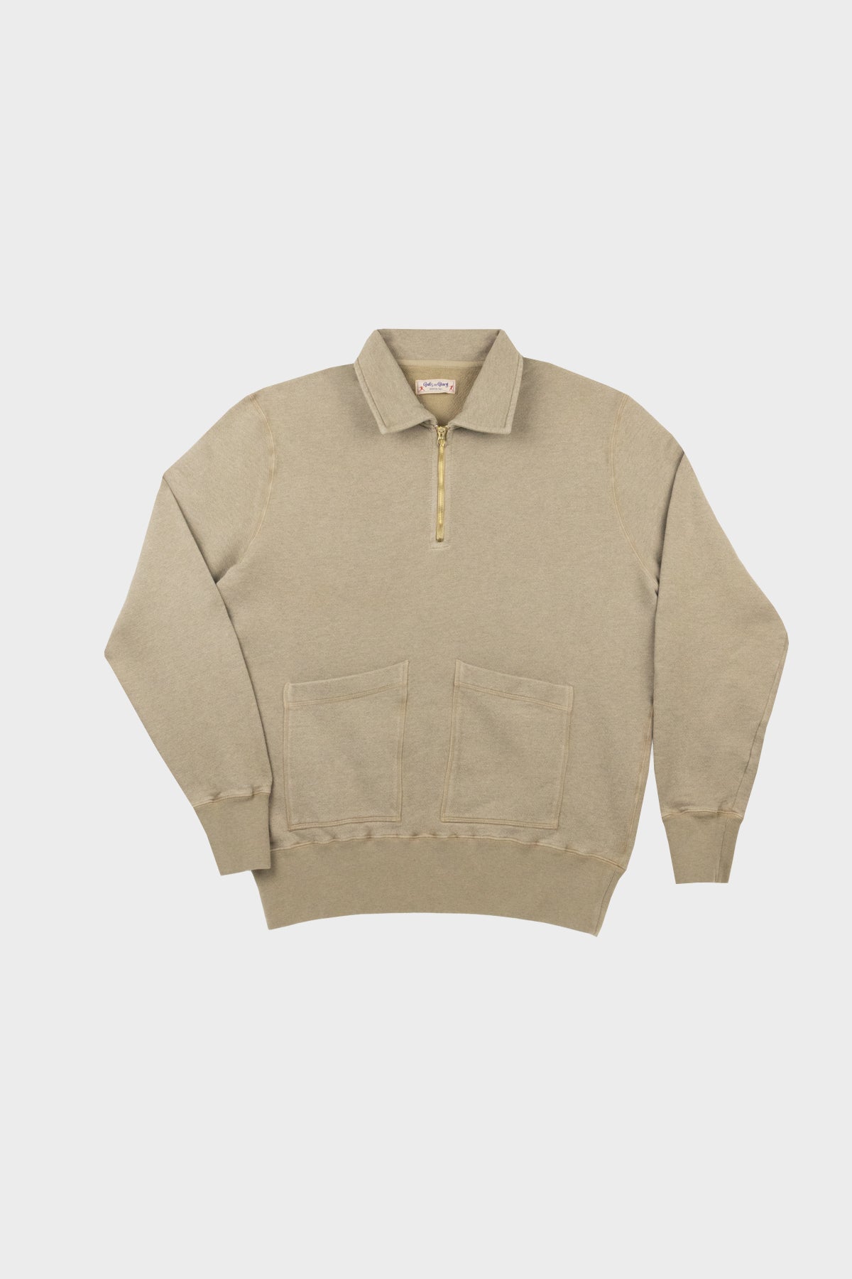 MELTON Crewneck Squared Pockets